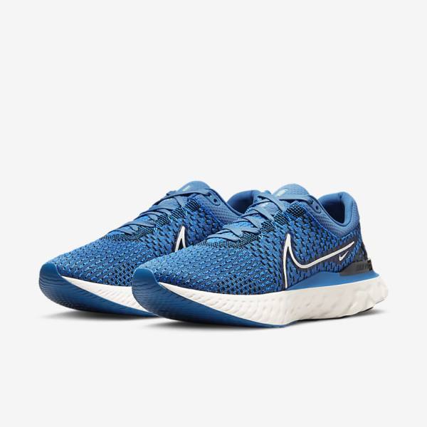 Nike React Infinity Run Flyknit 3 Maantie Miesten Juoksukengät Sininen Mustat | NK547BOA