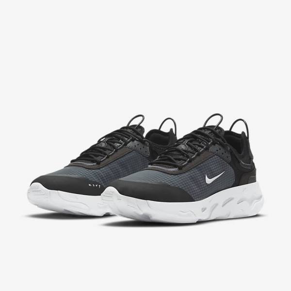 Nike React Live Miesten Tennarit Mustat Tummanharmaat Valkoinen | NK839KYH