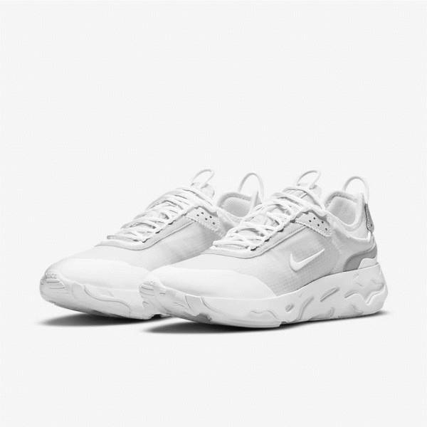 Nike React Live Miesten Tennarit Valkoinen Platina Valkoinen | NK357BVO