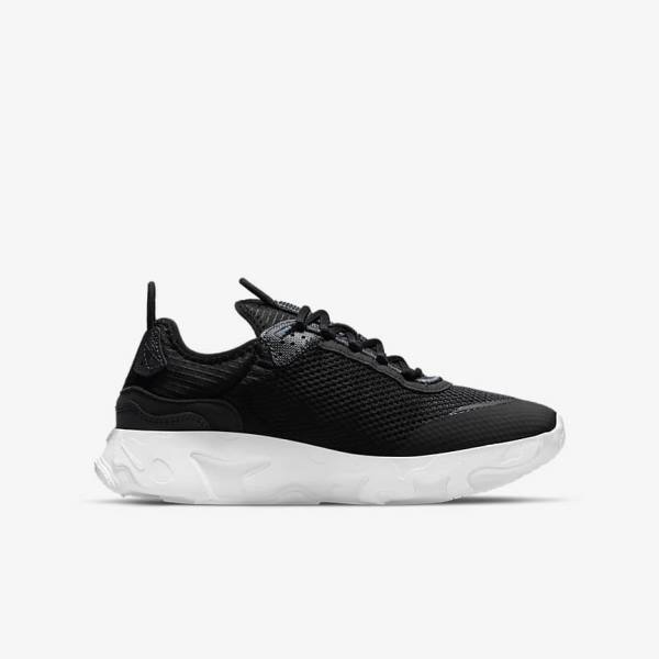 Nike React Live Older Lasten Tennarit Mustat Tummanharmaat Valkoinen | NK081AVQ