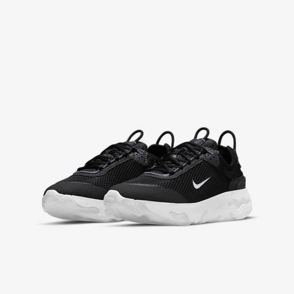 Nike React Live Older Lasten Tennarit Mustat Tummanharmaat Valkoinen | NK081AVQ