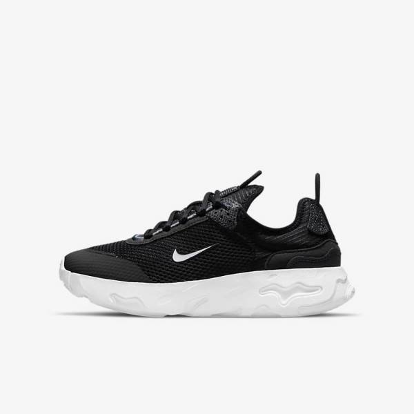 Nike React Live Older Lasten Tennarit Mustat Tummanharmaat Valkoinen | NK081AVQ