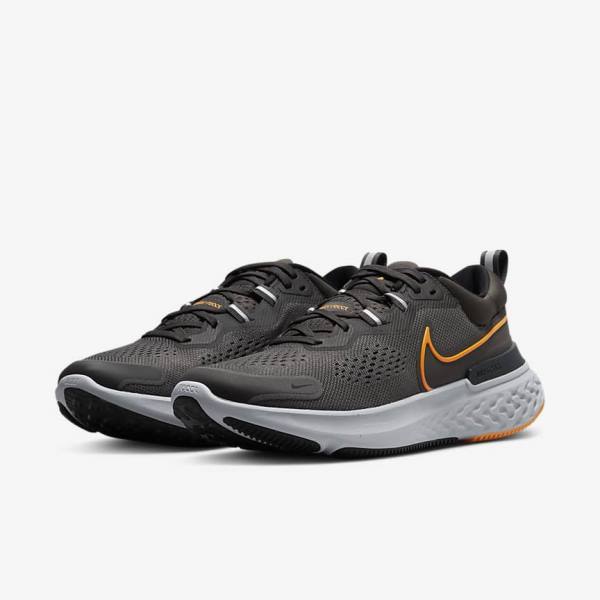 Nike React Miler 2 Maantie Miesten Juoksukengät Harmaat Mustat Harmaat | NK258NGY