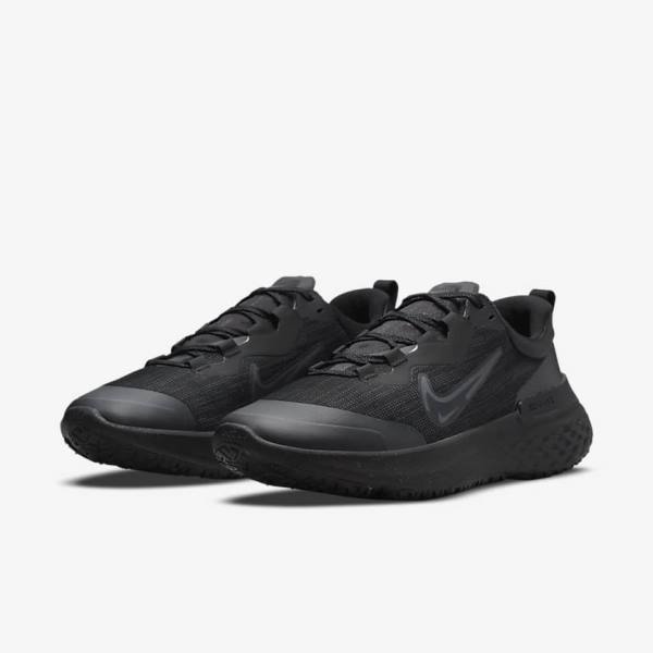 Nike React Miler 2 Shield Weatherised Maantie Miesten Juoksukengät Mustat Tummanharmaat Mustat | NK915CHS