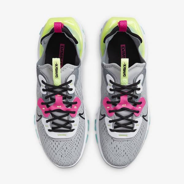 Nike React Vision Naisten Tennarit Harmaat Pinkki Mustat | NK641PTN