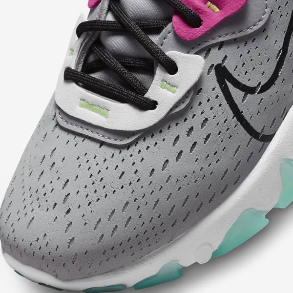 Nike React Vision Naisten Tennarit Harmaat Pinkki Mustat | NK641PTN