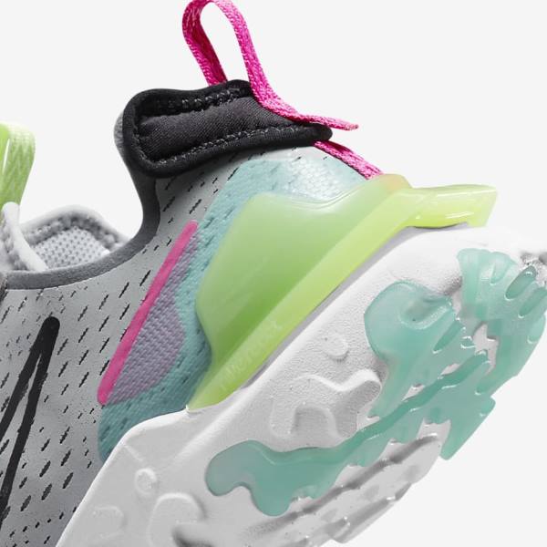 Nike React Vision Naisten Tennarit Harmaat Pinkki Mustat | NK641PTN