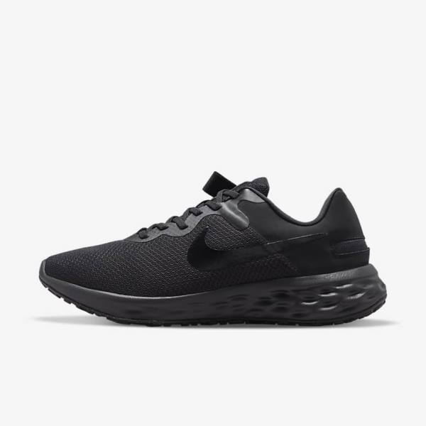 Nike Revolution 6 FlyEase Next Nature Easy On-Off Maantie Miesten Juoksukengät Mustat Tummanharmaat | NK952MZH