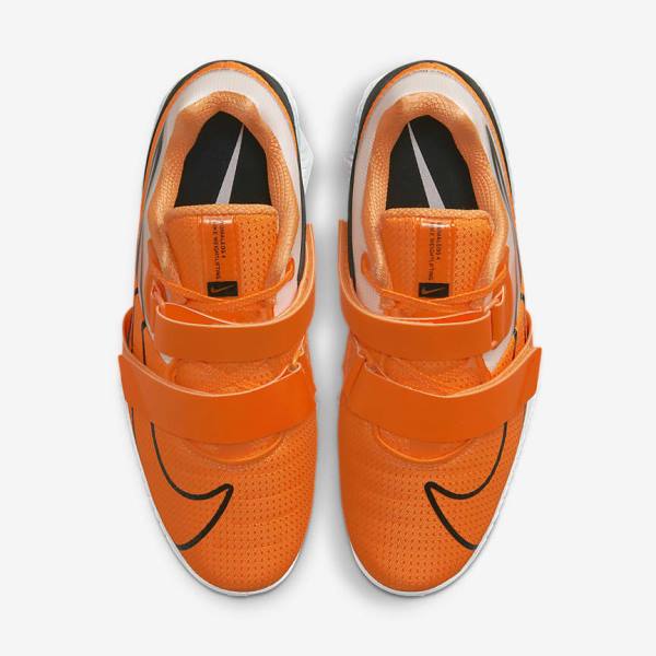 Nike Romaleos 4 Miesten Treenikengät Oranssi Valkoinen Mustat | NK408GRV