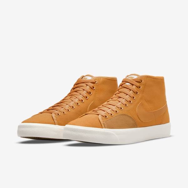 Nike SB BLZR Court Mid Premium Miesten Skeittikengät Keltainen | NK174SFZ