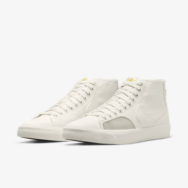 Nike SB BLZR Court Mid Premium Miesten Skeittikengät Valkoinen | NK468FJT