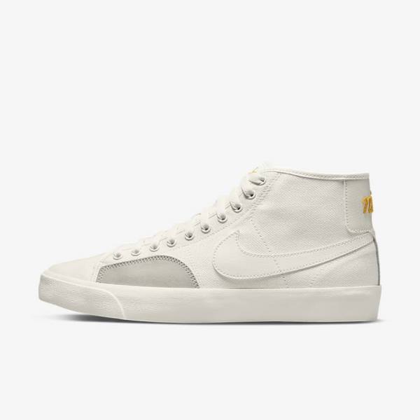 Nike SB BLZR Court Mid Premium Miesten Skeittikengät Valkoinen | NK468FJT