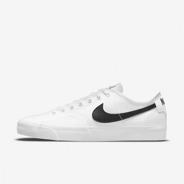 Nike SB BLZR Court Miesten Skeittikengät Valkoinen Mustat Mustat | NK974JDM