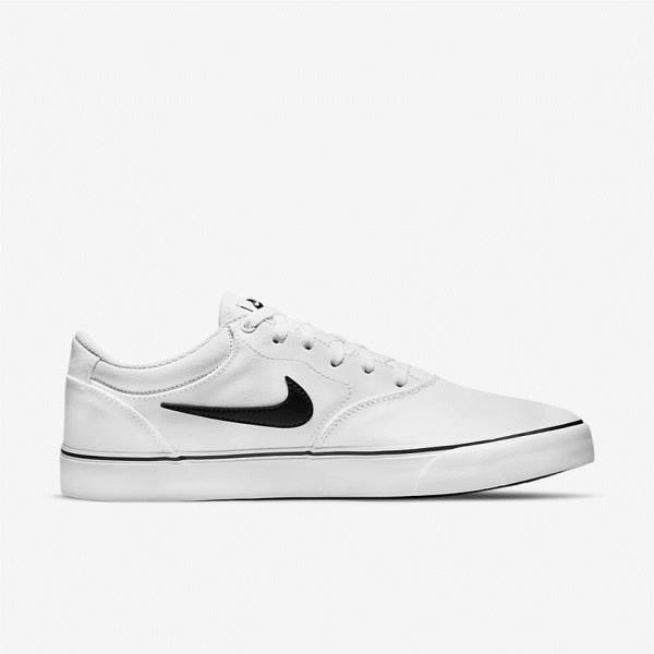 Nike SB Chron 2 Canvas Miesten Skeittikengät Valkoinen Mustat | NK420LGU