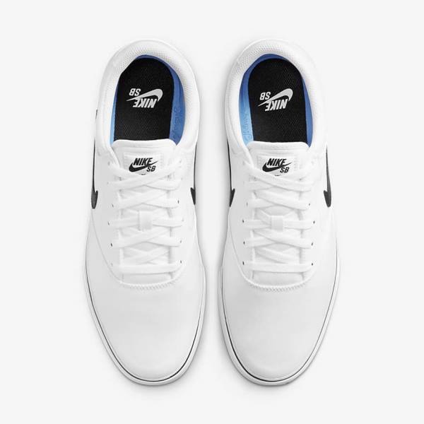 Nike SB Chron 2 Canvas Miesten Skeittikengät Valkoinen Mustat | NK420LGU