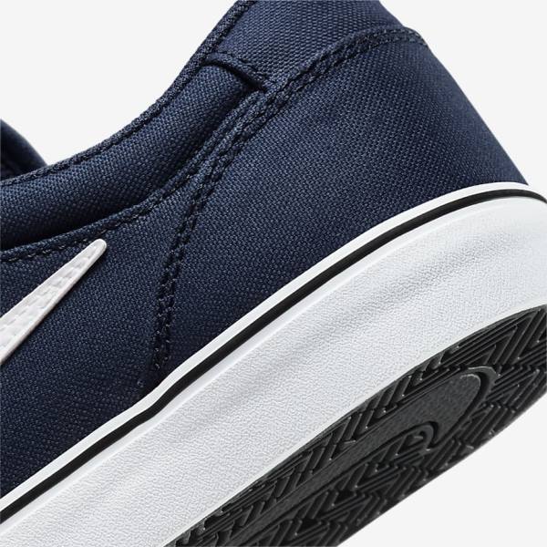 Nike SB Chron 2 Canvas Miesten Skeittikengät Laivastonsininen Laivastonsininen Mustat Valkoinen | NK875ARZ