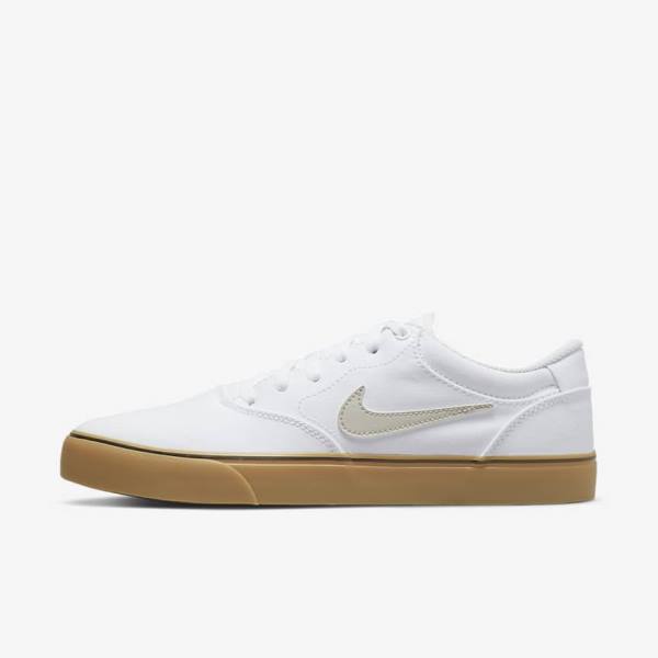 Nike SB Chron 2 Canvas Naisten Skeittikengät Valkoinen Vaaleanruskea Vaaleanbeige | NK037ZQU