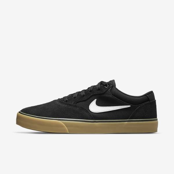 Nike SB Chron 2 Miesten Skeittikengät Mustat Vaaleanruskea Valkoinen | NK468QMS