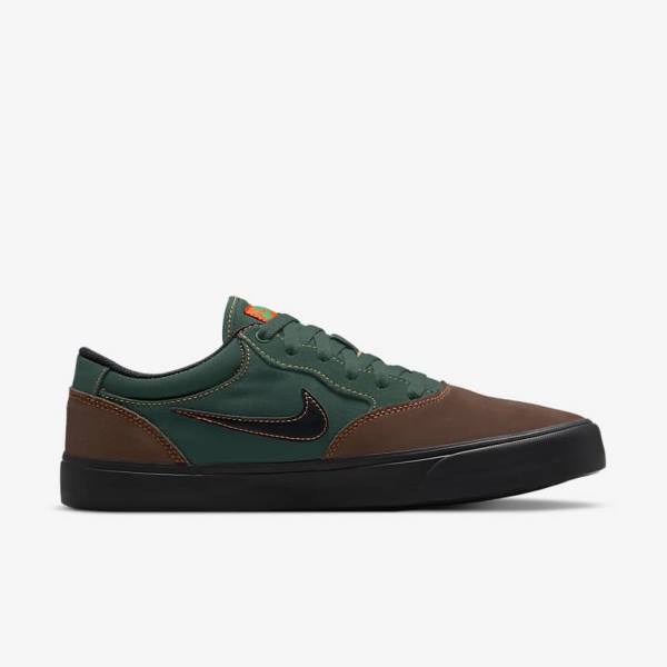 Nike SB Chron 2 Naisten Skeittikengät Vaaleansuklaa Vihreä Oranssi Mustat | NK876LRV