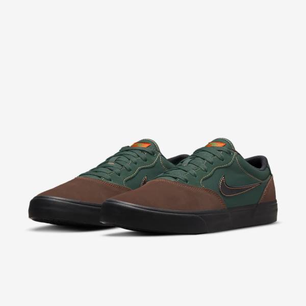 Nike SB Chron 2 Naisten Skeittikengät Vaaleansuklaa Vihreä Oranssi Mustat | NK876LRV