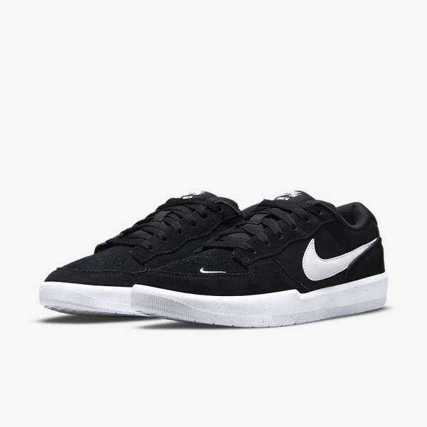 Nike SB Force 58 Miesten Skeittikengät Mustat Valkoinen | NK064IET