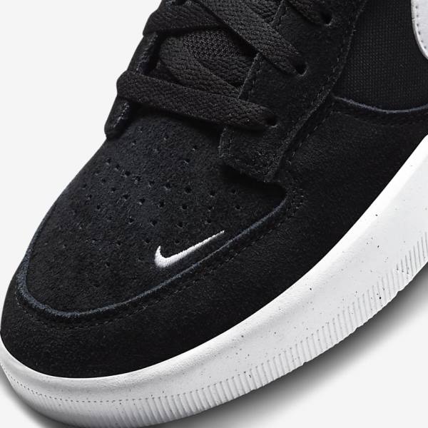 Nike SB Force 58 Miesten Skeittikengät Mustat Valkoinen | NK064IET