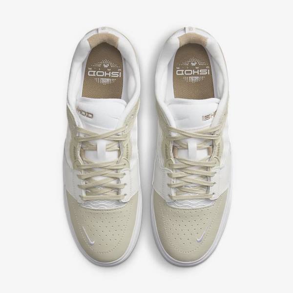 Nike SB Ishod Wair Premium Miesten Skeittikengät Vaaleanharmaat Valkoinen Khaki | NK698IXO