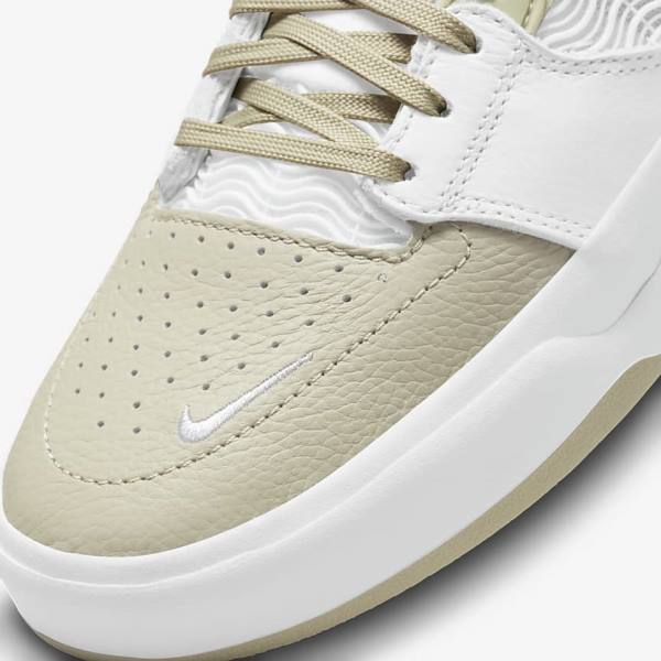 Nike SB Ishod Wair Premium Miesten Skeittikengät Vaaleanharmaat Valkoinen Khaki | NK698IXO