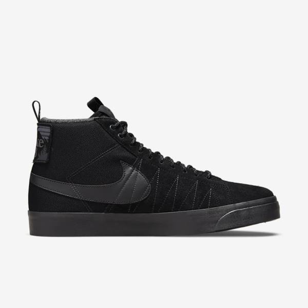 Nike SB Zoom Blazer Mid Premium Naisten Skeittikengät Mustat Tummanharmaat | NK429AMY