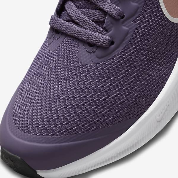 Nike Star Runner 3 Older Maantie Lasten Juoksukengät Violetit Harmaat Metal Punainen Ruskea | NK967KYC