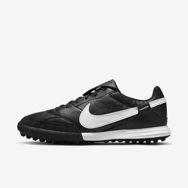 Nike The Premier 3 TF Artificial-Turf Miesten Jalkapallokengät Mustat Valkoinen | NK975YEW