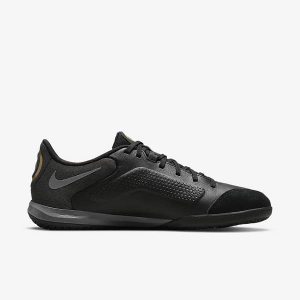 Nike Tiempo Legend 9 Academy IC Indoor-Court Naisten Jalkapallokengät Mustat Tummanharmaat Metal Kultaiset Mustat | NK042RXB