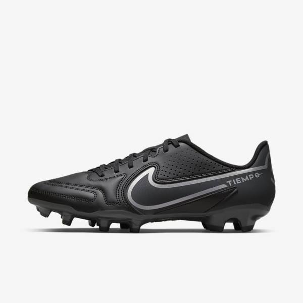 Nike Tiempo Legend 9 Club MG Multi-Ground Naisten Jalkapallokengät Mustat Tummanharmaat | NK156MPE