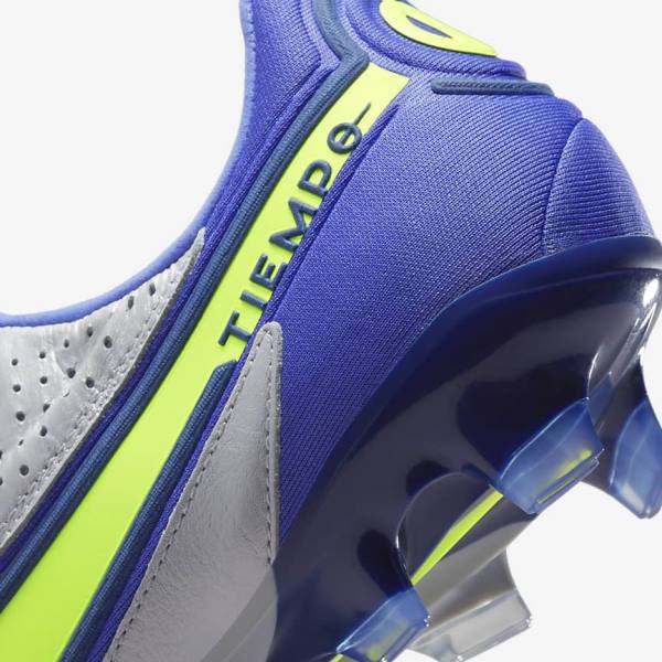 Nike Tiempo Legend 9 Elite FG Firm-Ground Naisten Jalkapallokengät Harmaat Sininen | NK103TLF