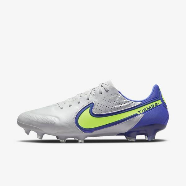 Nike Tiempo Legend 9 Elite FG Firm-Ground Naisten Jalkapallokengät Harmaat Sininen | NK103TLF