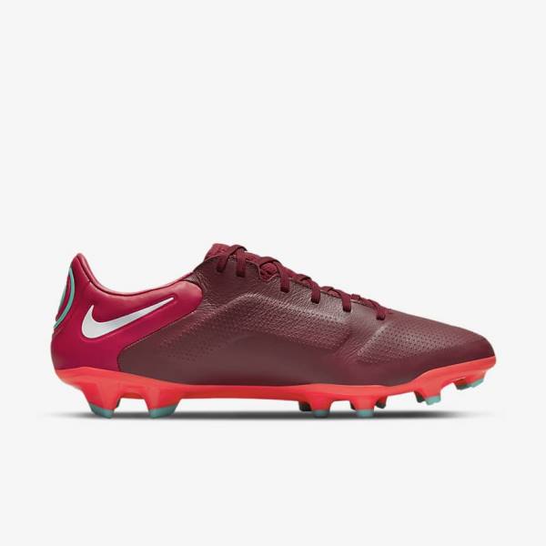 Nike Tiempo Legend 9 Pro FG Firm-Ground Naisten Jalkapallokengät Punainen Valkoinen | NK531VKI