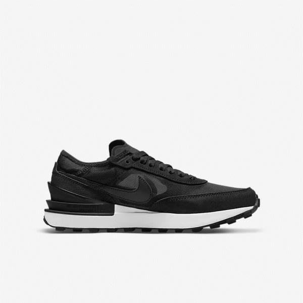 Nike Waffle One Older Lasten Tennarit Mustat Valkoinen Oranssi Mustat | NK260AMP