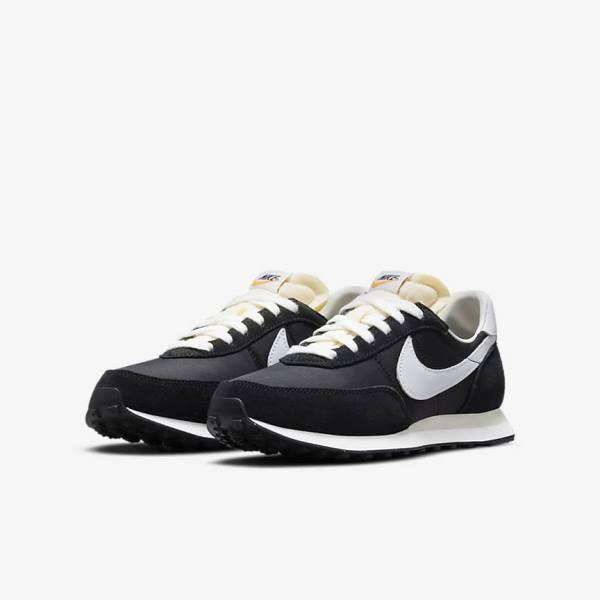 Nike Waffle Trainer 2 Older Lasten Tennarit Mustat Oranssi Valkoinen | NK406XOA