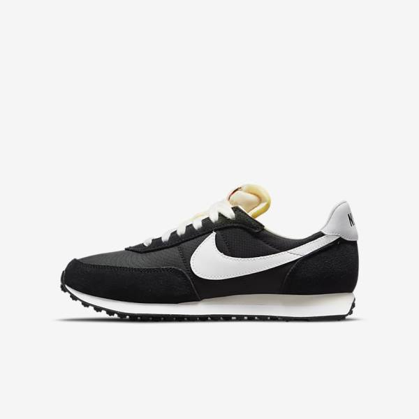 Nike Waffle Trainer 2 Older Lasten Tennarit Mustat Oranssi Valkoinen | NK406XOA