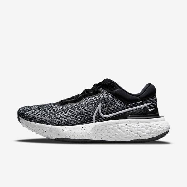 Nike ZoomX Invincible Run Flyknit Maantie Miesten Juoksukengät Valkoinen Mustat Valkoinen | NK704VCW