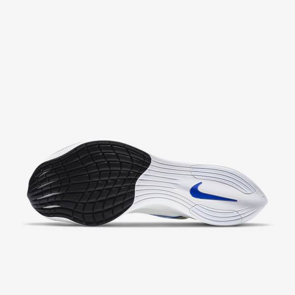 Nike ZoomX Vaporfly NEXT% Maantie Racing Miesten Juoksukengät Valkoinen Mustat Sininen | NK954JKW