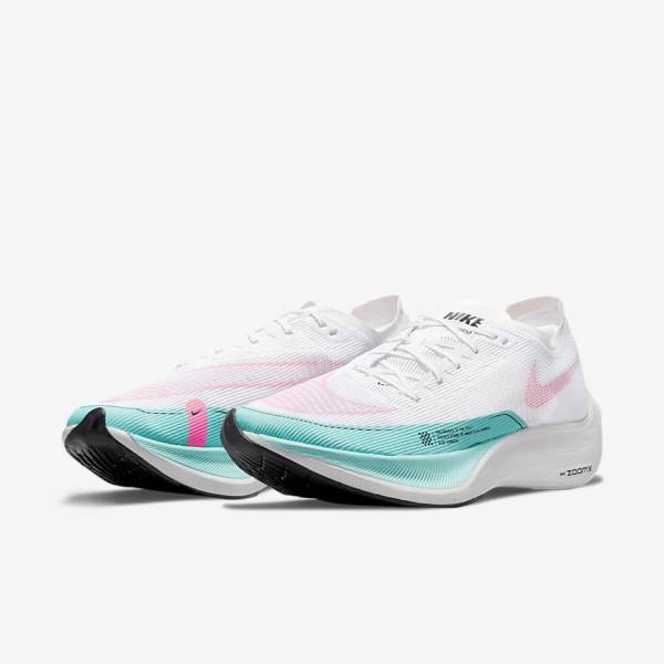 Nike ZoomX Vaporfly Next% 2 Maantie Racing Miesten Juoksukengät Vihreä Sininen Valkoinen Mustat | NK647JRK