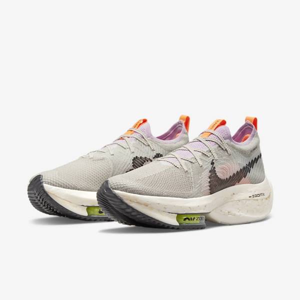 Nike Zoom Alphafly Next Nature Maantie Racing Miesten Juoksukengät Sininen Harmaat Vaaleanpinkki Vaaleankerma Mustat | NK210JEU