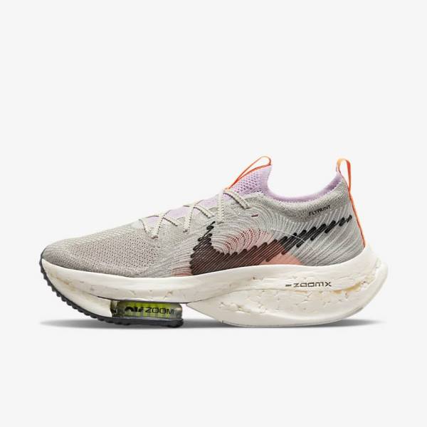 Nike Zoom Alphafly Next Nature Maantie Racing Naisten Juoksukengät Sininen Harmaat Vaaleanpinkki Vaaleankerma Mustat | NK831VHU