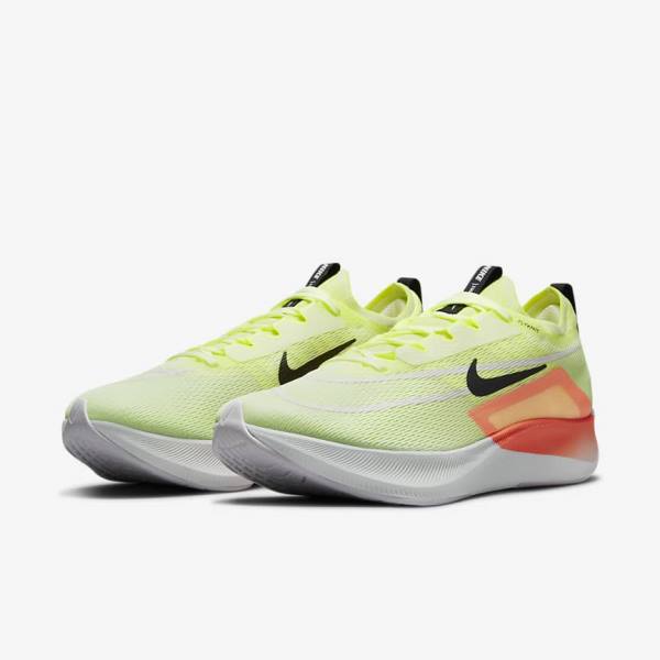 Nike Zoom Fly 4 Maantie Miesten Juoksukengät Mustat Tummanharmaat Sininen Valkoinen | NK902PZG