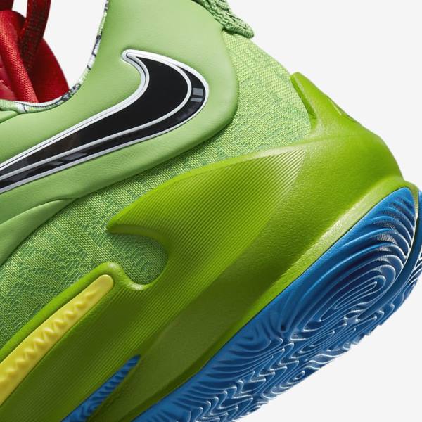 Nike Zoom Freak 3 Miesten Koripallokengät Vihreä Valkoinen Punainen Mustat | NK231XWA