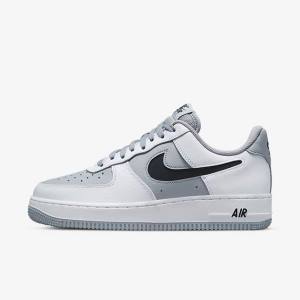 Nike Air Force 1 07 LV8 Miesten Tennarit Valkoinen Harmaat Mustat | NK649QYB