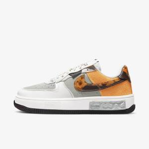 Nike Air Force 1 Fontanka Naisten Tennarit Ruskea Vaaleanbeige Keltainen | NK631GSA