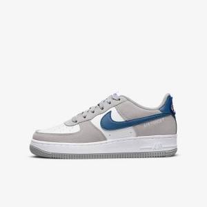 Nike Air Force 1 LV8 Older Lasten Tennarit Vaaleanharmaat Valkoinen Vaaleanharmaat | NK506NLE