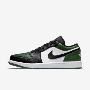 Nike Air Jordan 1 Low Miesten Jordan Kengät Vihreä Valkoinen Mustat | NK179XPH